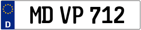 Trailer License Plate